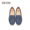 西村名物2021秋季新款女士休闲蝴蝶结系带款乐福鞋一脚蹬鞋X21CM33001 商品缩略图2