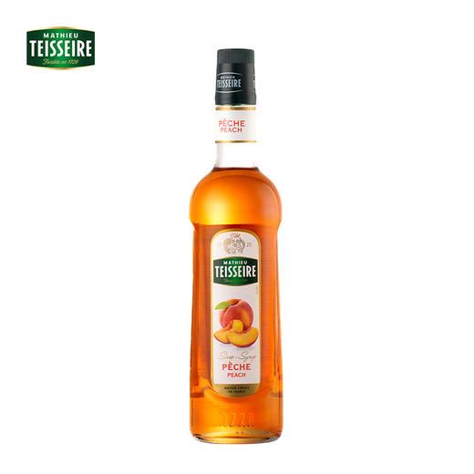 【Teisseire糖浆】帝斯乐 桃子风味700ML/瓶  液体糖浆咖啡伴侣 奶茶 调酒 商品图2