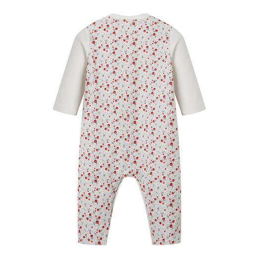 丽婴房-童衣类（秋）E1连身装\游戏裤白色\米白 商品图1