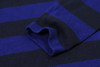 薄款 黑蓝横纹纯棉 胸前刺绣 圆领毛衣/针织衫 T-1090 商品缩略图7