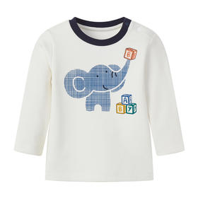 丽婴房-童衣类（秋）E1上衣\背心式上衣白色\米白