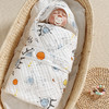 【母婴】新生婴儿六层棉纱布抱被包被宝宝襁褓初生包巾防惊跳睡袋 商品缩略图2