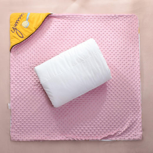 【母婴】初生豆豆绒可脱胆夹棉包被新生宝宝针织棉绗缝加厚抱被四季用 商品图2