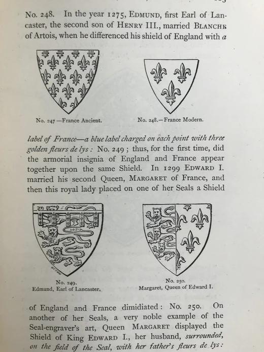 1875年 布铁尔《英国纹章学》 450幅插图（含少量手工上色） 漆布精装32开 商品图8