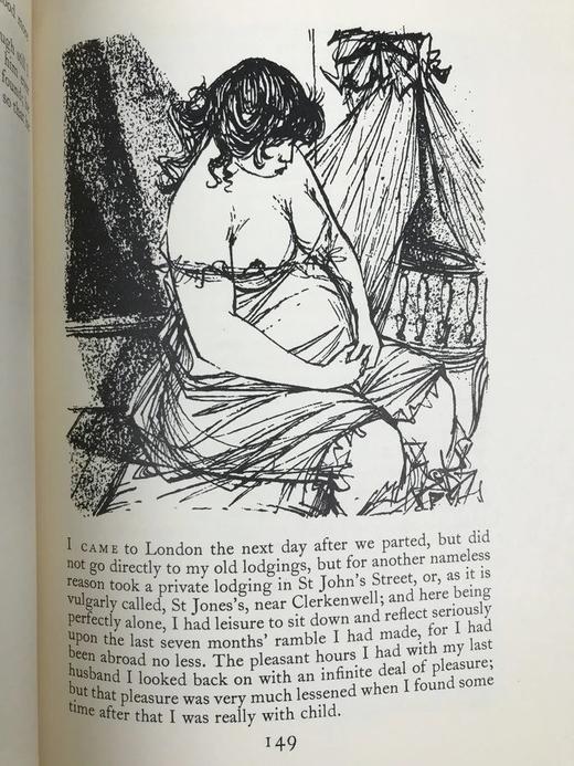 笛福《摩尔·弗兰德斯》 奈杰尔·兰伯恩插图 精装18开带书匣 商品图6