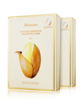 HG 韩国JM面膜黄金大米发酵补水保湿美白淡斑抗皱 10片/盒