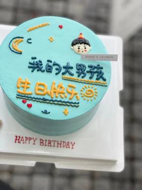 手绘头像奶油蛋糕