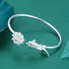 子佩集S990银【入锦】手镯【YHSZ089】莲花203