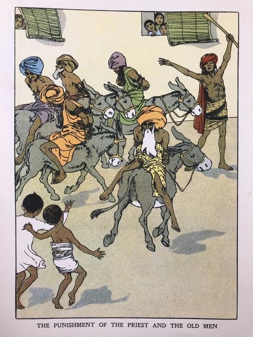 约20世纪早期 天方夜谭故事集 海伦·斯特拉顿数十幅插图（含多幅彩色） 漆布精装16开 商品图10