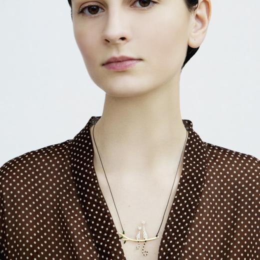 北京仓｜Kiss the Frog-Cat-坐在树上的情侣猫 项链［希腊设计师］ 商品图1