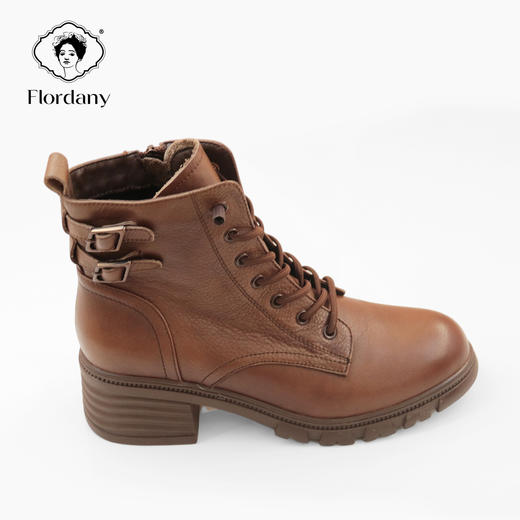 弗洛丹尼简约舒适中粗跟女鞋D216216 商品图2