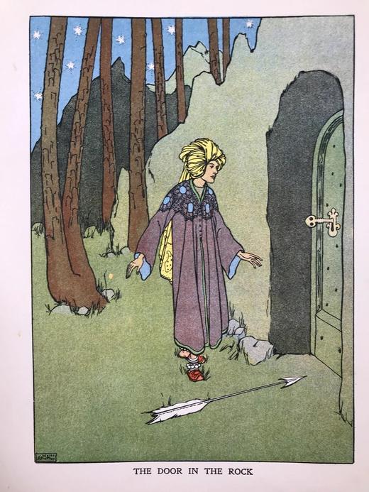 约20世纪早期 天方夜谭故事集 海伦·斯特拉顿数十幅插图（含多幅彩色） 漆布精装16开 商品图6