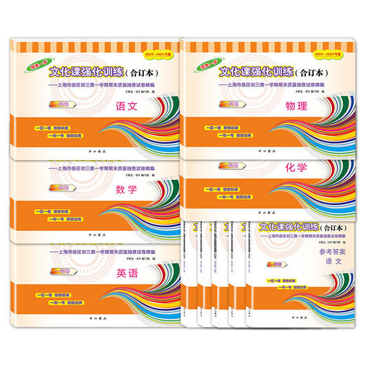 2018-2021年版中考一模卷 语文+数学+英语+物理+化学 合订本含答案 领先一步文化课强化训练初三期末抽查试卷 上海中考一模卷全套 商品图1
