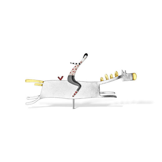 北京仓｜Kiss the Frog-Horse-骑着爱心马奔向你 胸针［希腊设计师］ 商品图0