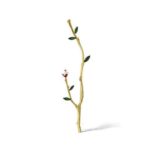 北京仓｜Kiss the Frog-树枝上的小鸟 胸针［希腊设计师］ 商品图0