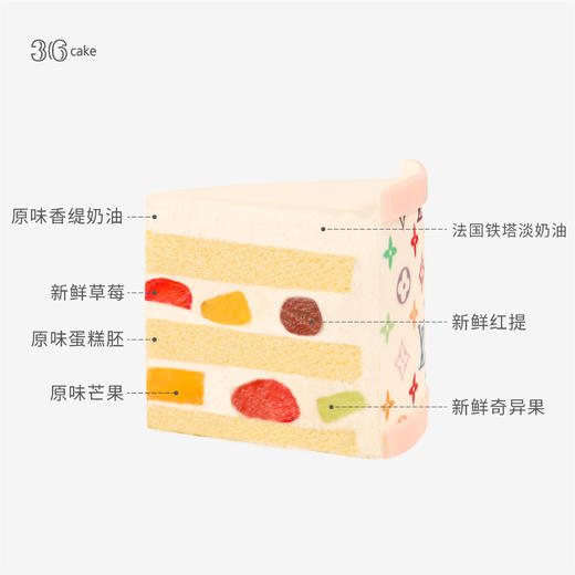 粉巧熊·奶油蛋糕，可选1.5/2.5/6磅（qt）0kt 商品图3