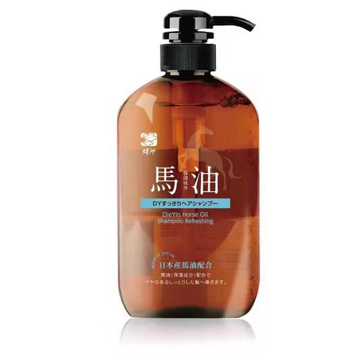 日本进口蝶印牌 马油洗发水(清爽型)600mL 商品图0