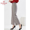 乔万尼早春新款格纹长裤气质西装裤英伦风微喇直筒裤EI3F178 商品缩略图2