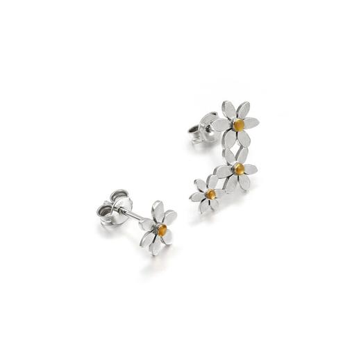 北京仓｜Kiss the Frog-Margaritas-雏菊 耳钉（不对称）［希腊设计师］ 商品图0