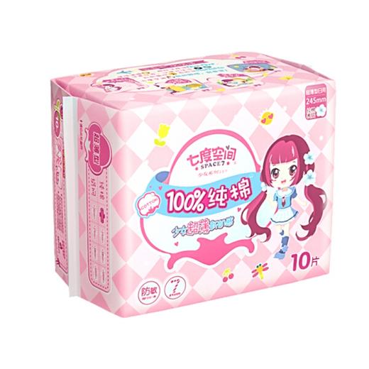 【七度空间专区】少女系列卫生巾超薄日用10片*12包小箱装 商品图3