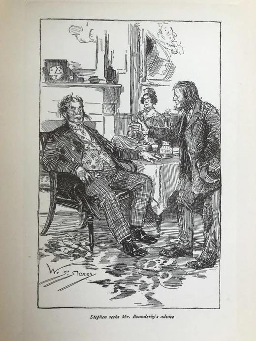 1902年 狄更斯《艰难时世》《汉普雷老爷的钟》 配精美插图 漆布精装大32开 商品图6