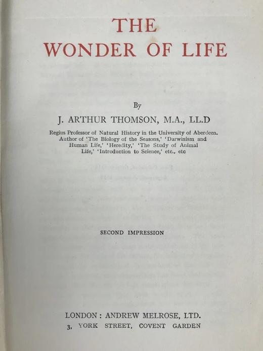 1915年 生命的奇迹 100幅插图（含12幅彩色贴图） 漆布精装大32开 商品图2