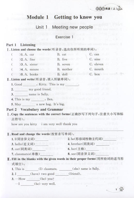 钟书金牌 上海作业 英语N版 4年级上 /四年级第一学期 英语 上海地区教辅 小学教辅读物课外资料书课后练习讲解提高 商品图3