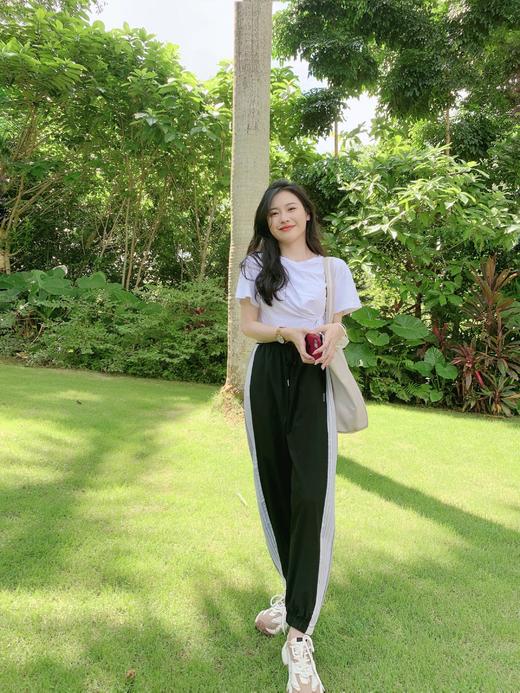 【百图lulu私服】【校服裤】小众侧边压褶 宽松 束脚 运动 速干轻便休闲裤 商品图3