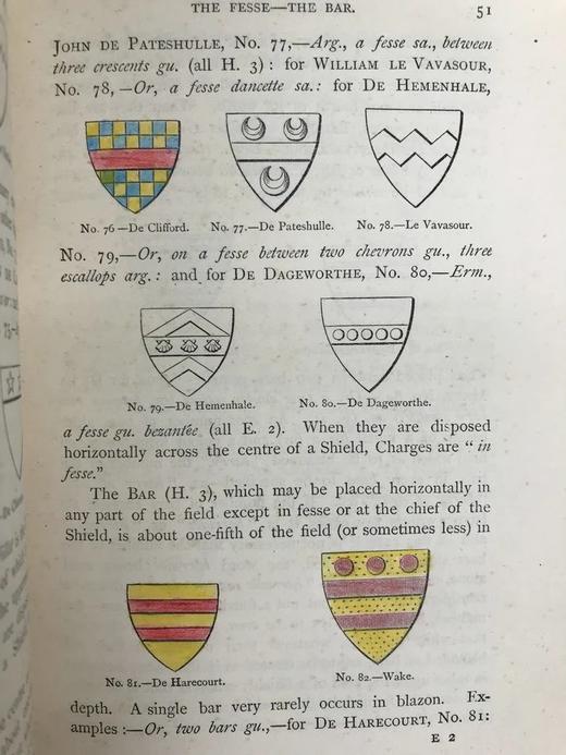 1875年 布铁尔《英国纹章学》 450幅插图（含少量手工上色） 漆布精装32开 商品图6