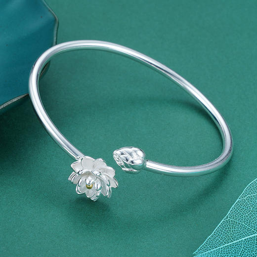 子佩集S990银【采莲曲】手镯【YHSZ027-3】2108 商品图8