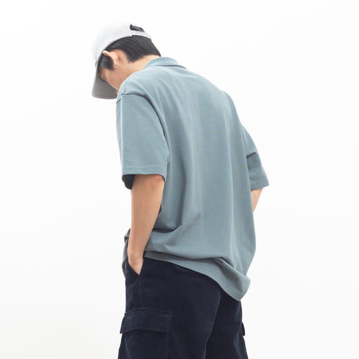 吃茶去chichaqu重磅短袖POLO衫 刺绣字母 商品图1