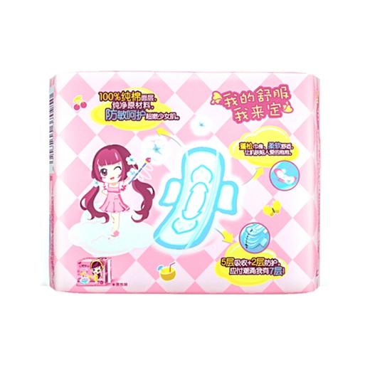 【七度空间专区】少女系列卫生巾超薄日用10片*12包小箱装 商品图1