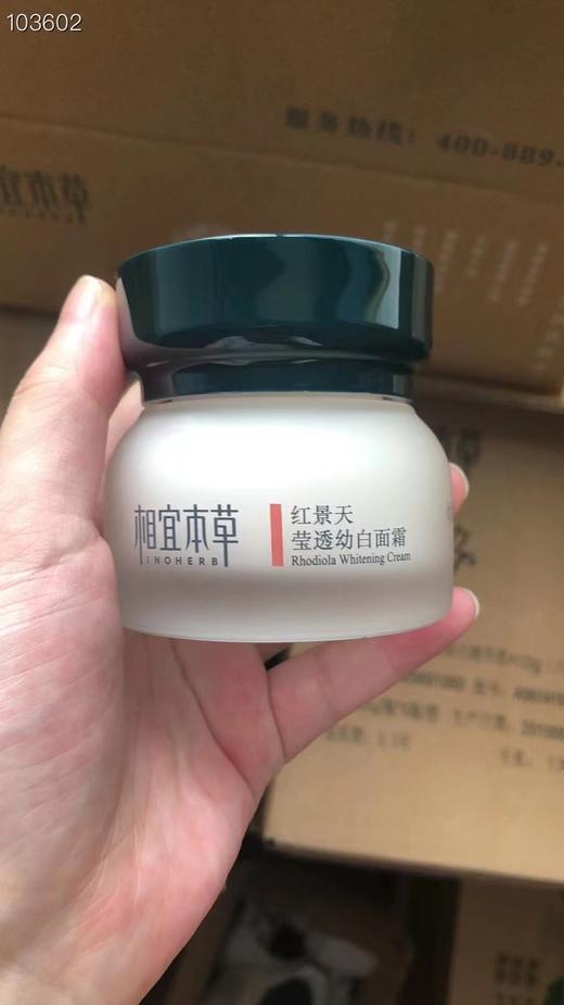 相宜本草红景天面霜50g，开样 裸瓶新日期2026年 商品图1