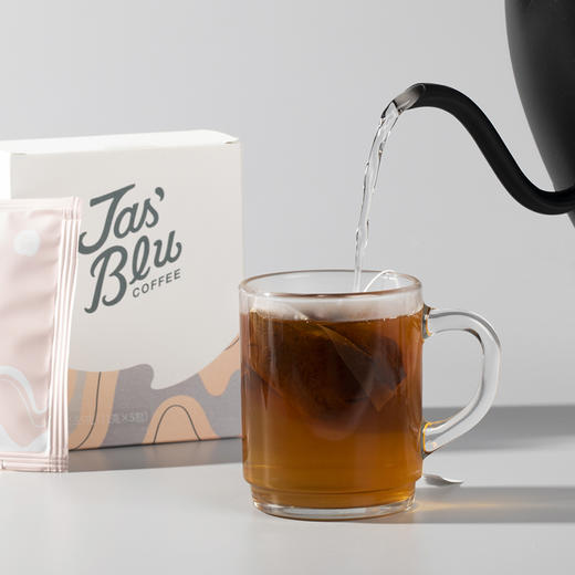 Jasblu枕头包浸泡式咖啡免滤包11g*5包/盒 埃塞红蜜吻 商品图3