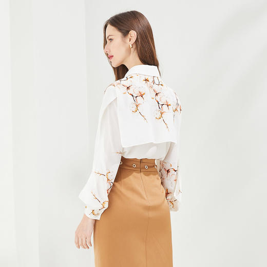 PG2A4斯尔丽瑟俪夏季新品时尚印花上衣衬衫 商品图2