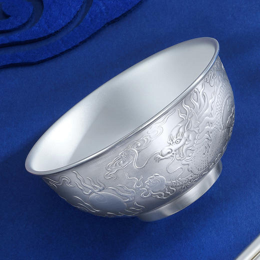 子佩集S999银【龙飞凤舞】碗筷勺摆件套装【CJ321-10】【BX0460596-2】【BX0460596-3】2108 商品图2