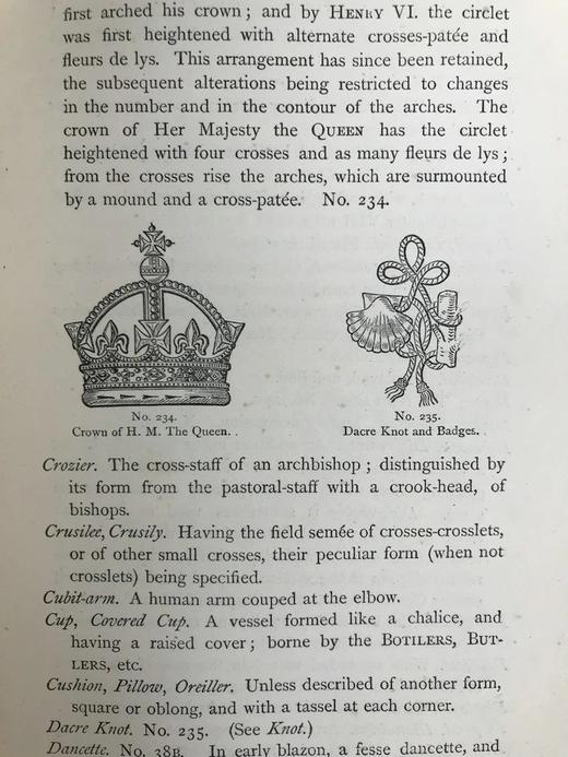 1875年 布铁尔《英国纹章学》 450幅插图（含少量手工上色） 漆布精装32开 商品图9
