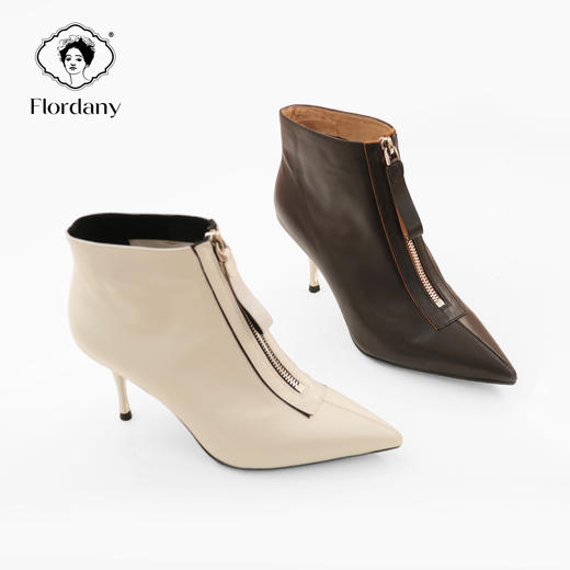 弗洛丹尼高端时尚金属细跟女鞋D216116 商品图2