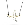 北京仓｜Kiss the Frog-Cat-坐在树上的情侣猫 项链［希腊设计师］ 商品缩略图0