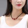 TZW-红玛瑙吊坠女项链民族风长款毛衣链 商品缩略图5