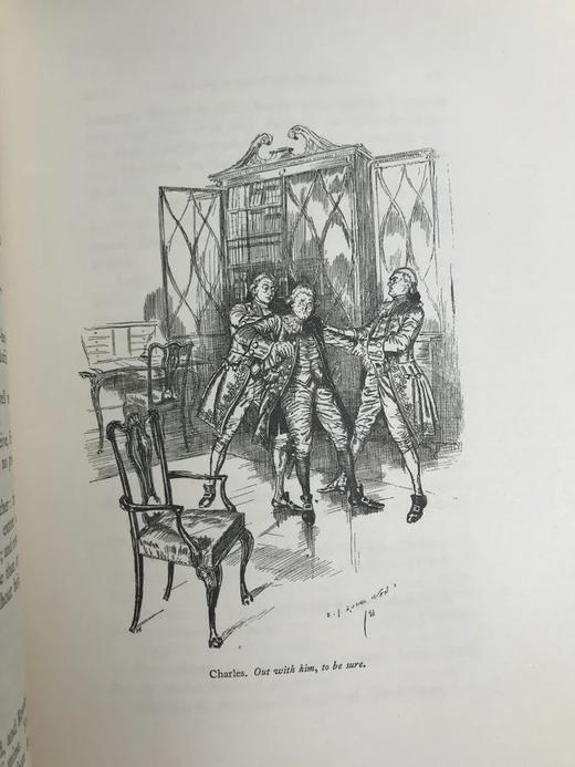 1896年 谢里丹《造谣学校/情敌》 埃德蒙·苏利文插图 漆布精装16开 商品图8