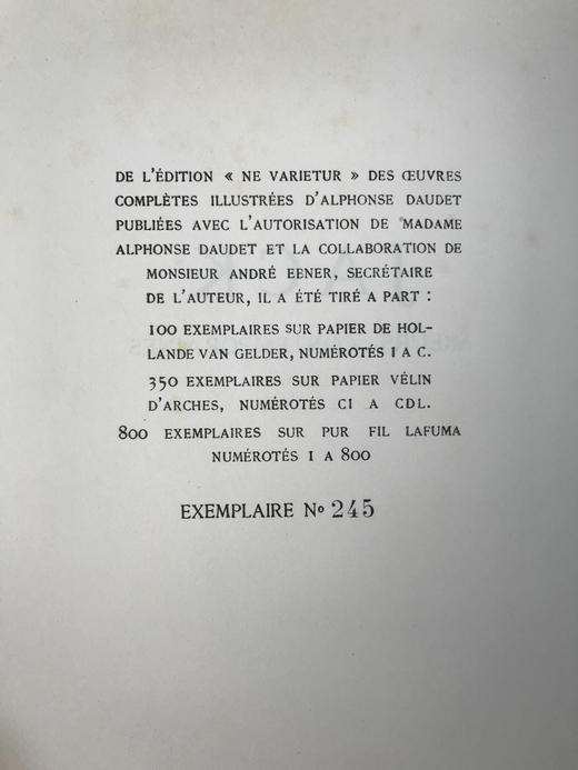 【法语】限量800册！1929年 都德《杰克》 数十幅插图 真皮精装18开 商品图2
