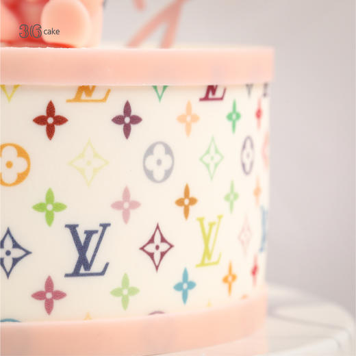 粉巧熊·奶油蛋糕，可选1.5/2.5/6磅（qt）0kt 商品图2