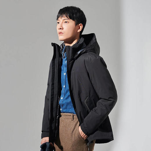 探路者男士套羽绒冲锋衣TAWI91771 商品图2