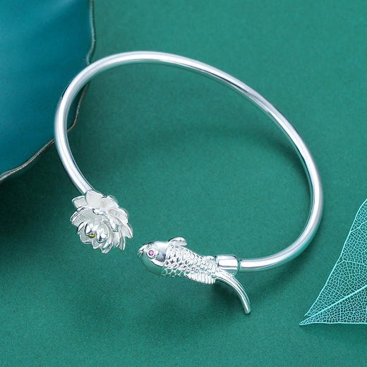 子佩集S990银【入锦】手镯【YHSZ089】莲花203 商品图4