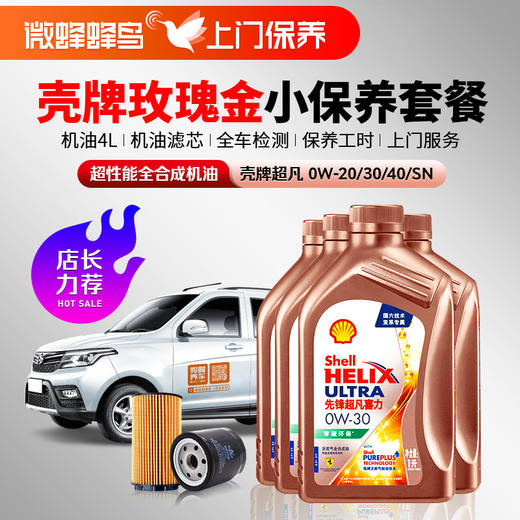 壳牌先锋超凡超性能全合成4L+机滤+检测+工时费+上门服务费 商品图0