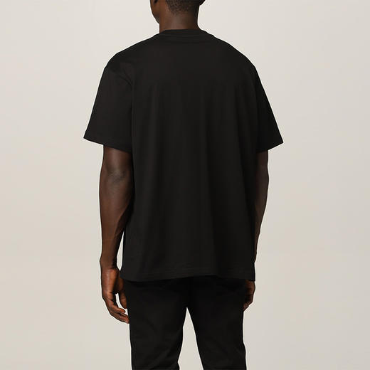 BURBERRY 巴宝莉 男士棉质logo印花圆领短袖T恤 黑色 8042232 A1189 商品图2