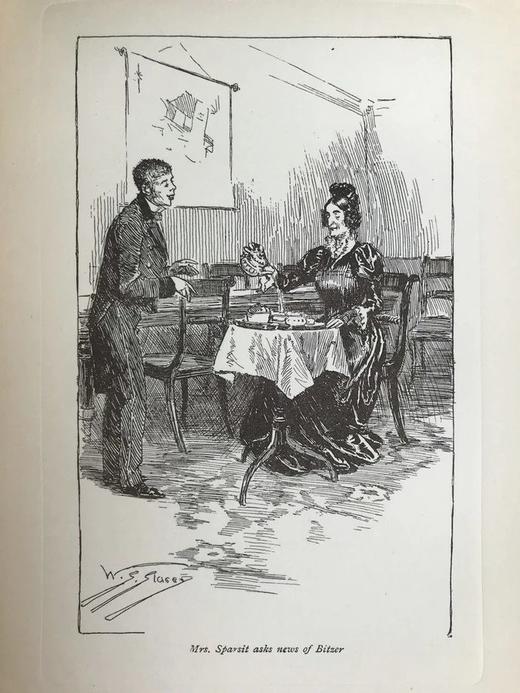 1902年 狄更斯《艰难时世》《汉普雷老爷的钟》 配精美插图 漆布精装大32开 商品图7