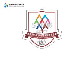 定制华南师范大学附属龙岗雅宝小学校徽布标姓名贴胸章缝制包邮51