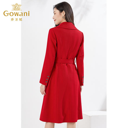 乔万尼早春新款红色风衣喜宴气质显白收腰系带大衣EI3A177101 商品图4